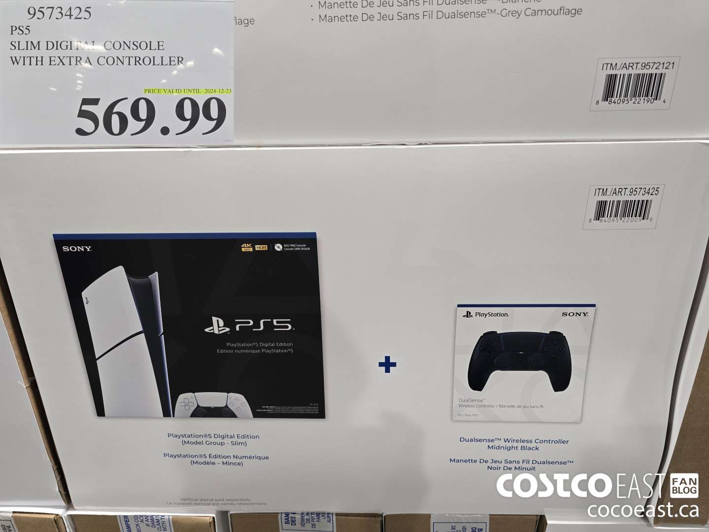 9573425 PS5 SLIM DIGITAL CONSOLE WITH EXTRA CONTROLLER $569.99