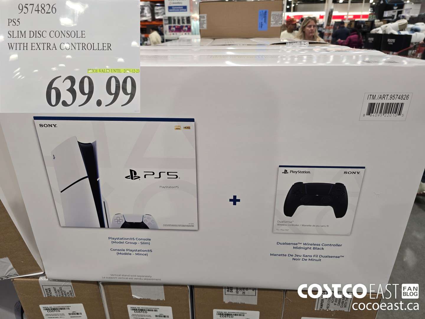 9574826 PS5 SLIM DISC CONSOLE WITH EXTRA CONTROLLER $639.99