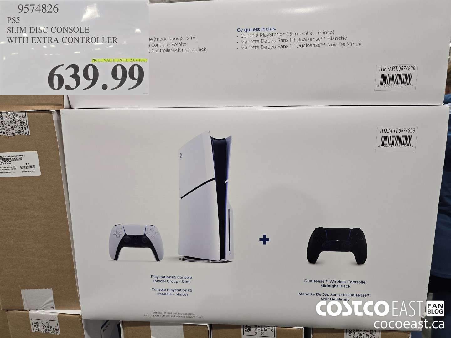 9574826 PS5 SLIM DISC CONSOLE WITH EXTRA CONTROLLER $639.99