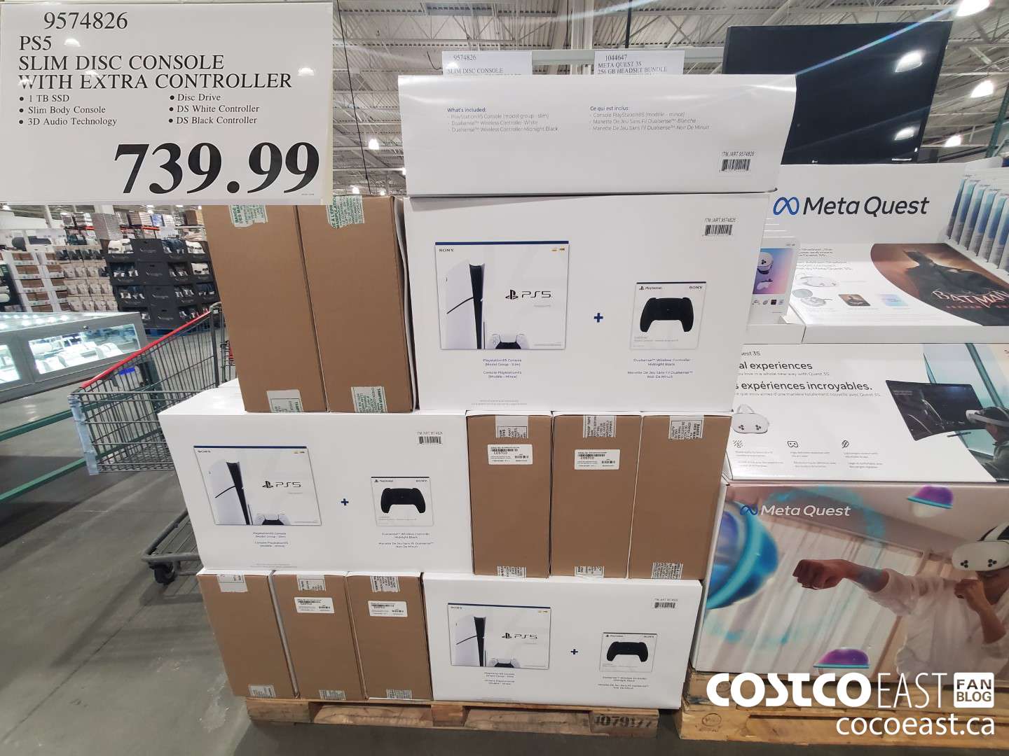 9574826 PS5 SLIM DISC CONSOLE WITH EXTRA CONTROLLER $739.99