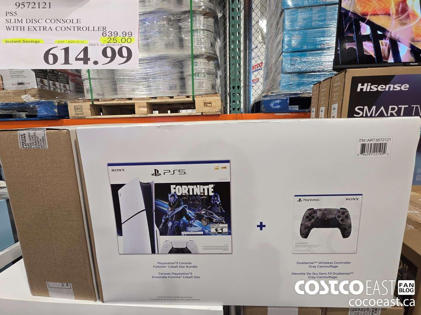 9572121 PSS SLIM DISC CONSOLE WITH EXTRA CONTROLLER ($25.00 INSTANT SAVINGS EXPIRES ON 2024-12-11) $614.99