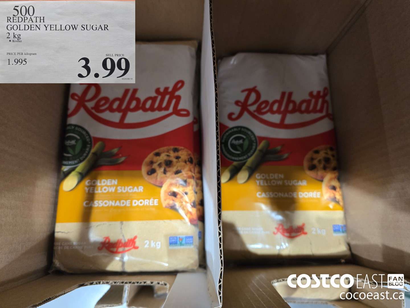500 REDPATH GOLDEN YELLOW SUGAR 2 kg $3.99