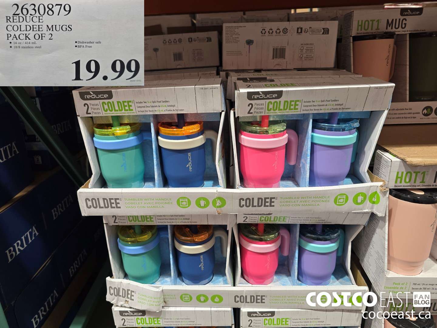 2630879 REDUCE COLDEE MUGS PACK OF 2 $19.99