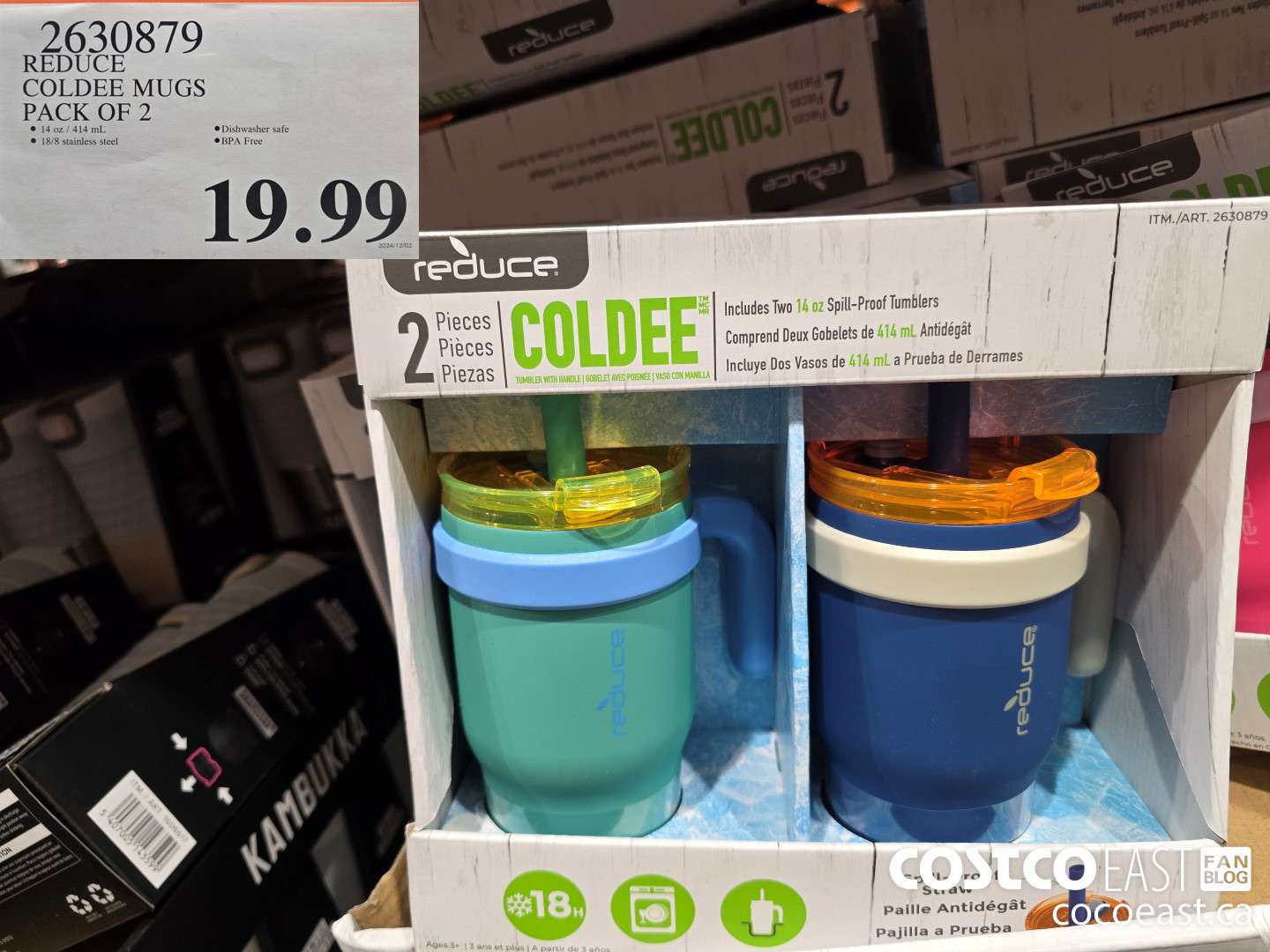 2630879 REDUCE COLDEE MUGS PACK OF 2 $19.99