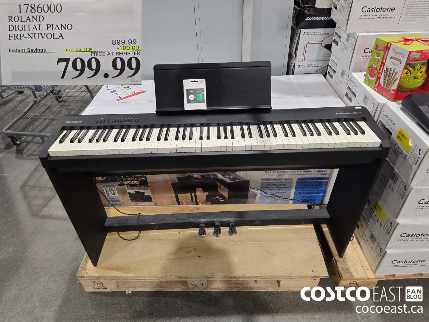 1786000 ROLAND DIGITAL PIANO BLACK FRP-NUVOLA ($100.00 INSTANT SAVINGS EXPIRES ON 2024-12-29) $799.99