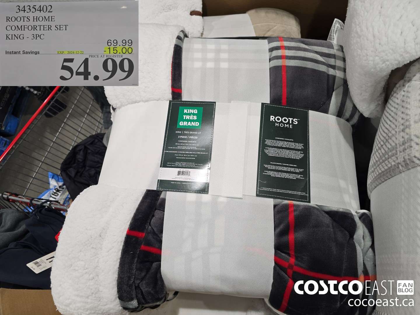 3435402 ROOTS HOME COMFORTER SET KING - 3PC ($15.00 INSTANT SAVINGS EXPIRES ON 2024-12-22) $54.99