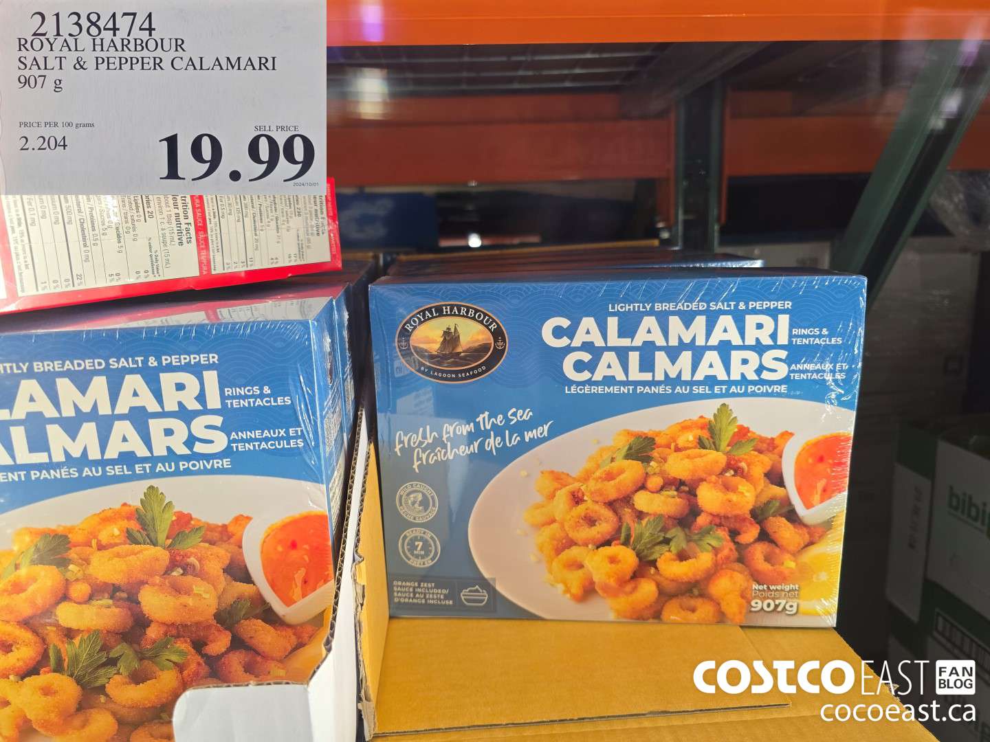 2138474 ROYAL HARBOUR SALT & PEPPER CALAMARI 907 g $19.99