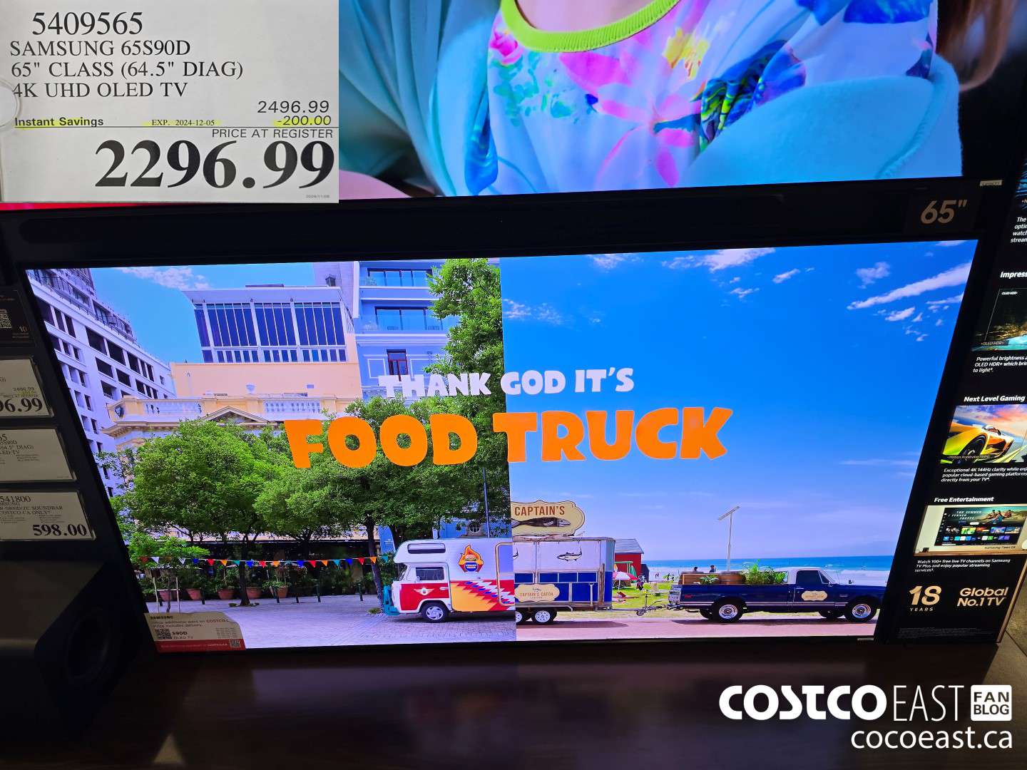 5409565 SAMSUNG 65S90D 65