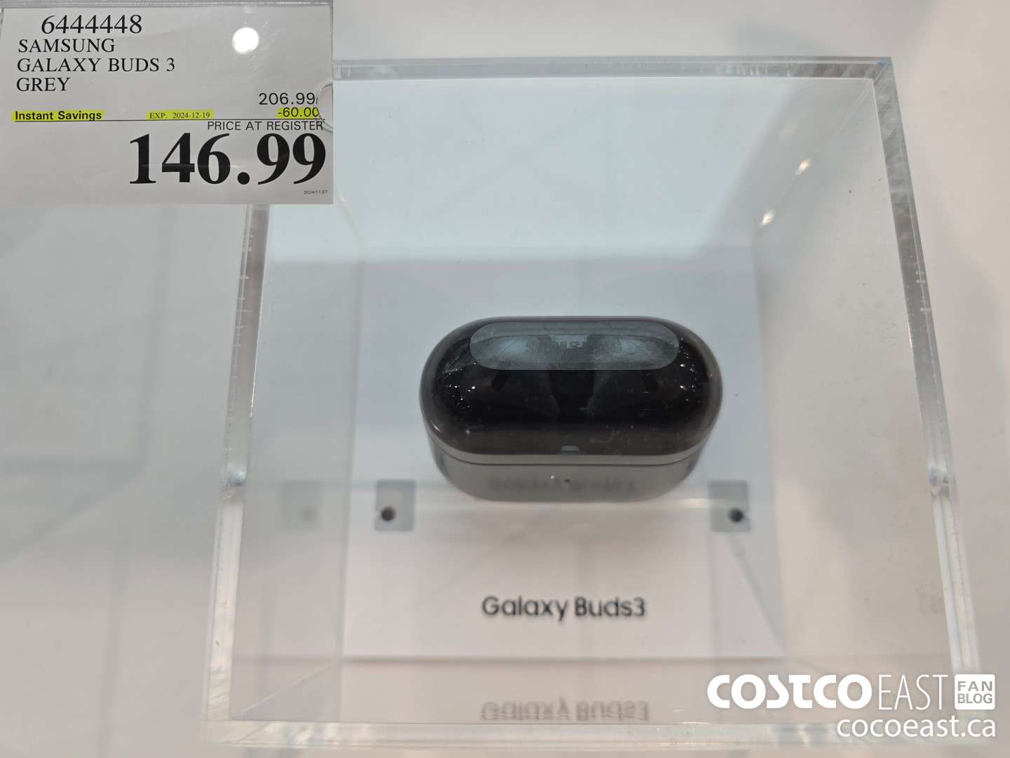 6444448 SAMSUNG GALAXY BUDS 3 GREY $562024-12-19 $146.99