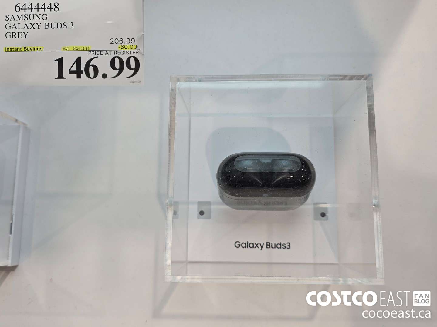 6444448 SAMSUNG GALAXY BUDS 3 GREY ($60.00 INSTANT SAVINGS EXPIRES ON 2024-12-19) $146.99