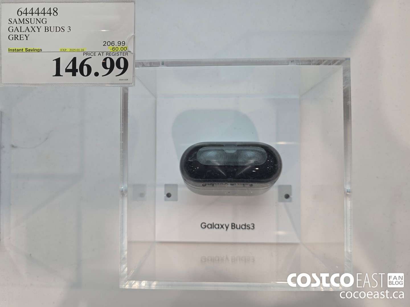 6444448 SAMSUNG GALAXY BUDS 3 GREY ($60.00 INSTANT SAVINGS EXPIRES ON 2024-01-16) $146.99