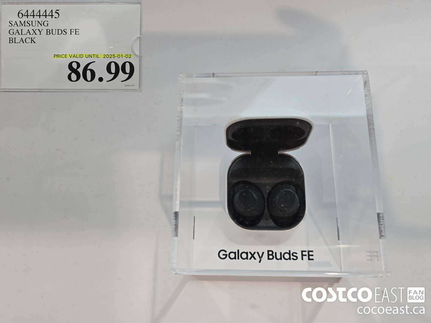 6444445 SAMSUNG GALAXY BUDS FE BLACK $86.99
