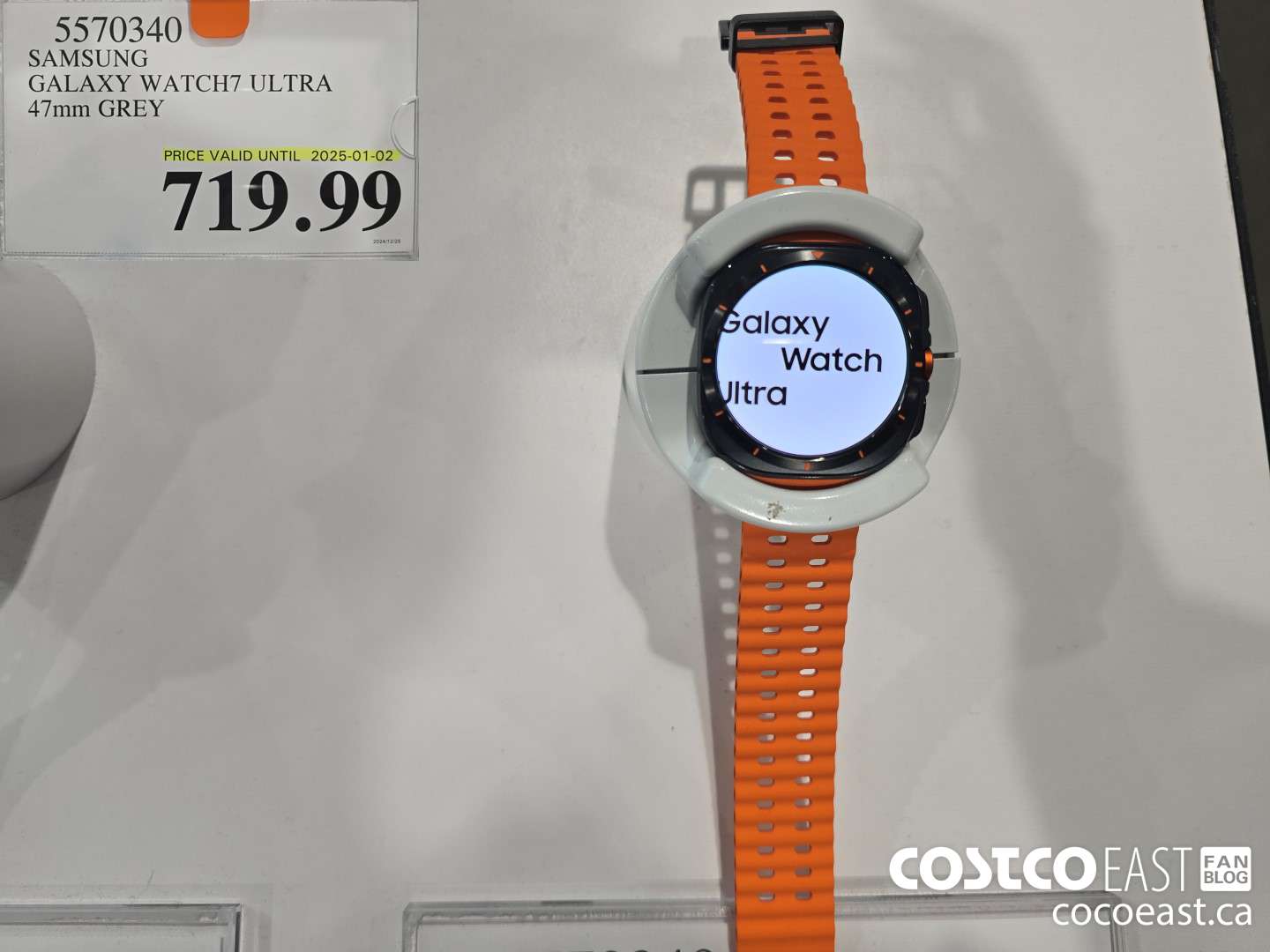 5570340 SAMSUNG GALAXY WATCH7 ULTRA 47mm GREY $719.99