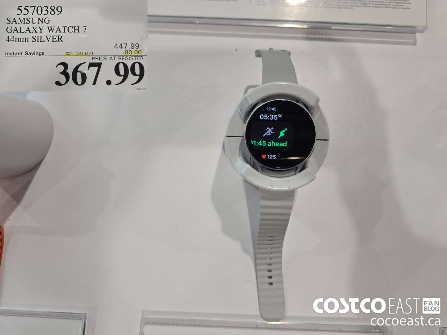 5570389 SAMSUNG GALAXY WATCH 7 44mm Silver ($80.00 INSTANT SAVINGS EXPIRES ON 2024-12-05) $367.99