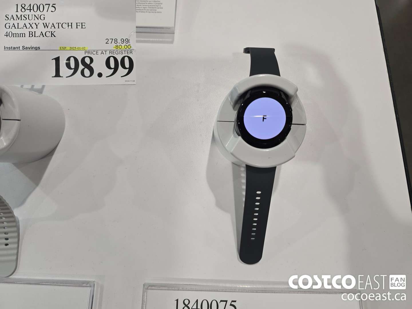 1840075 SAMSUNG GALAXY WATCH FE 40mm Black ($80.00 INSTANT SAVINGS EXPIRES ON 2025-01-02) $198.99