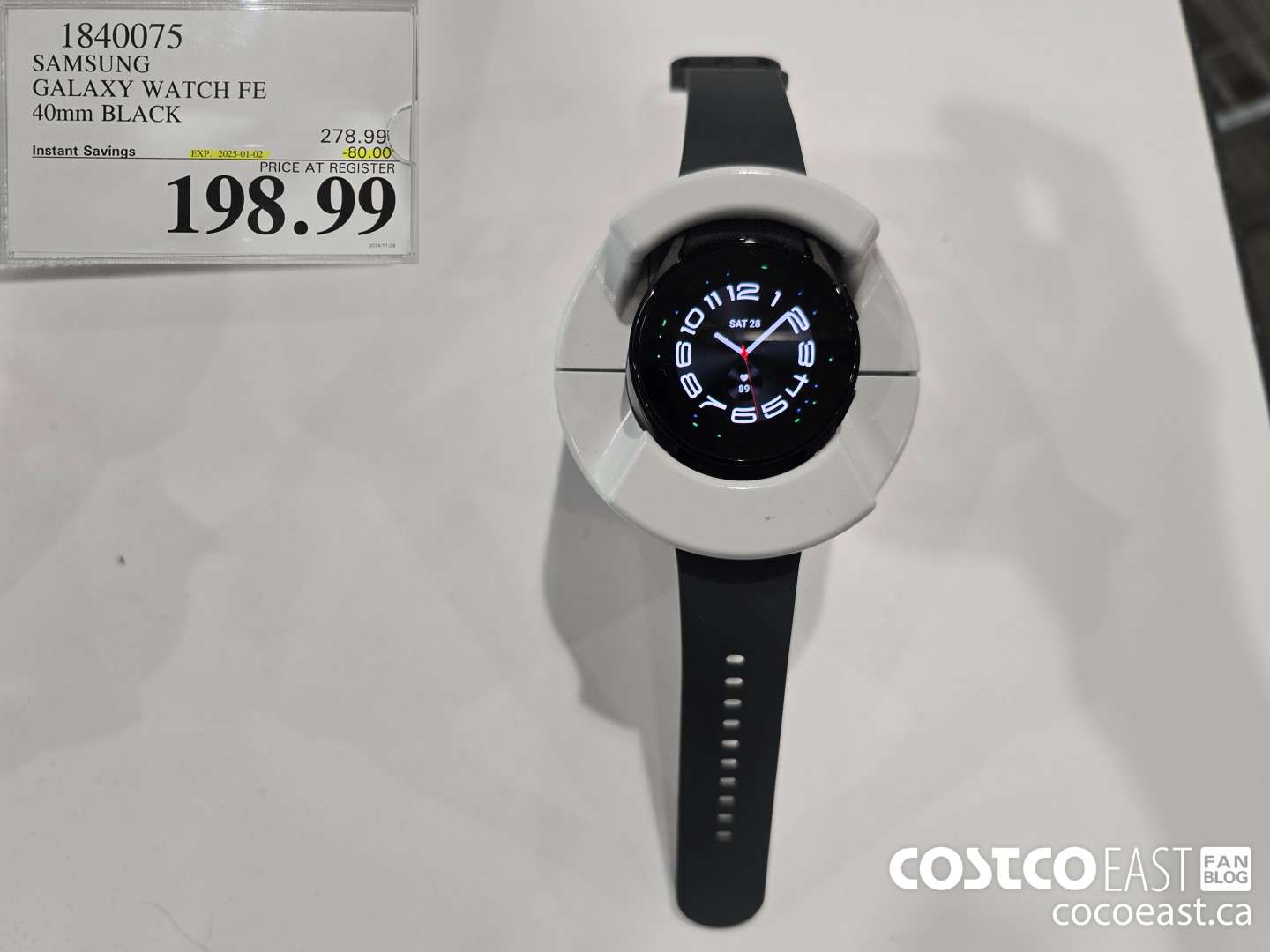 1840075 SAMSUNG GALAXY WATCH FE 40mm Black ($80.00 INSTANT SAVINGS EXPIRES ON 2025-01-02) $198.99