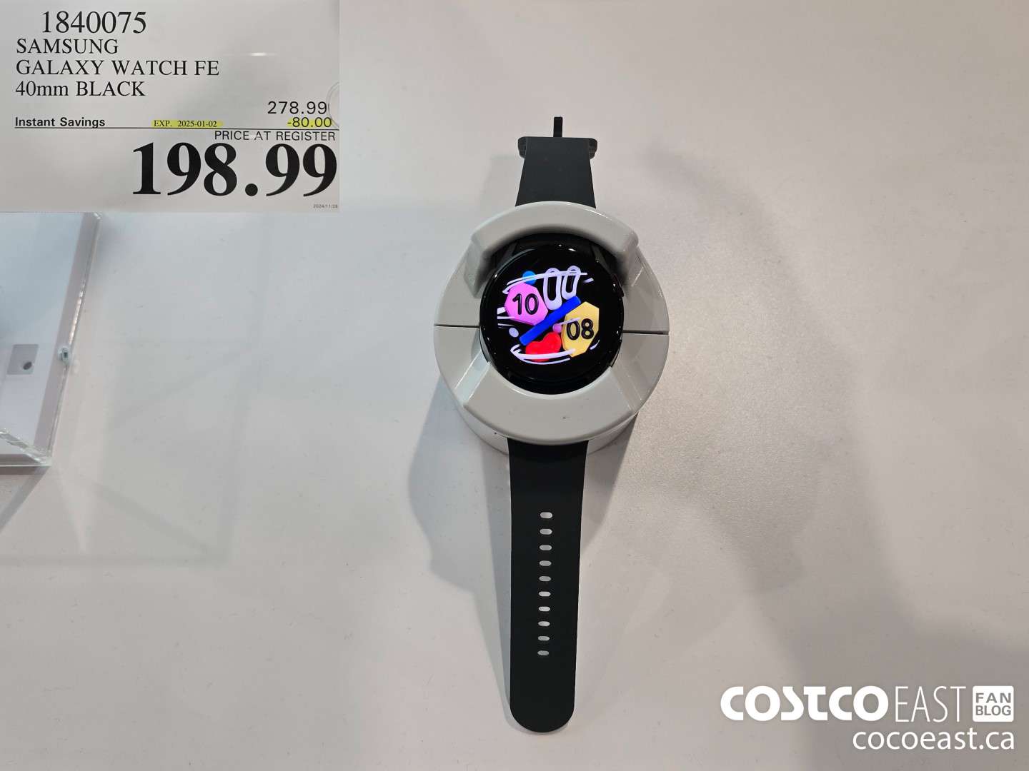 1840075 SAMSUNG GALAXY WATCH FE 40mm Black ($80.00 INSTANT SAVINGS EXPIRES ON 2025-01-02) $198.99