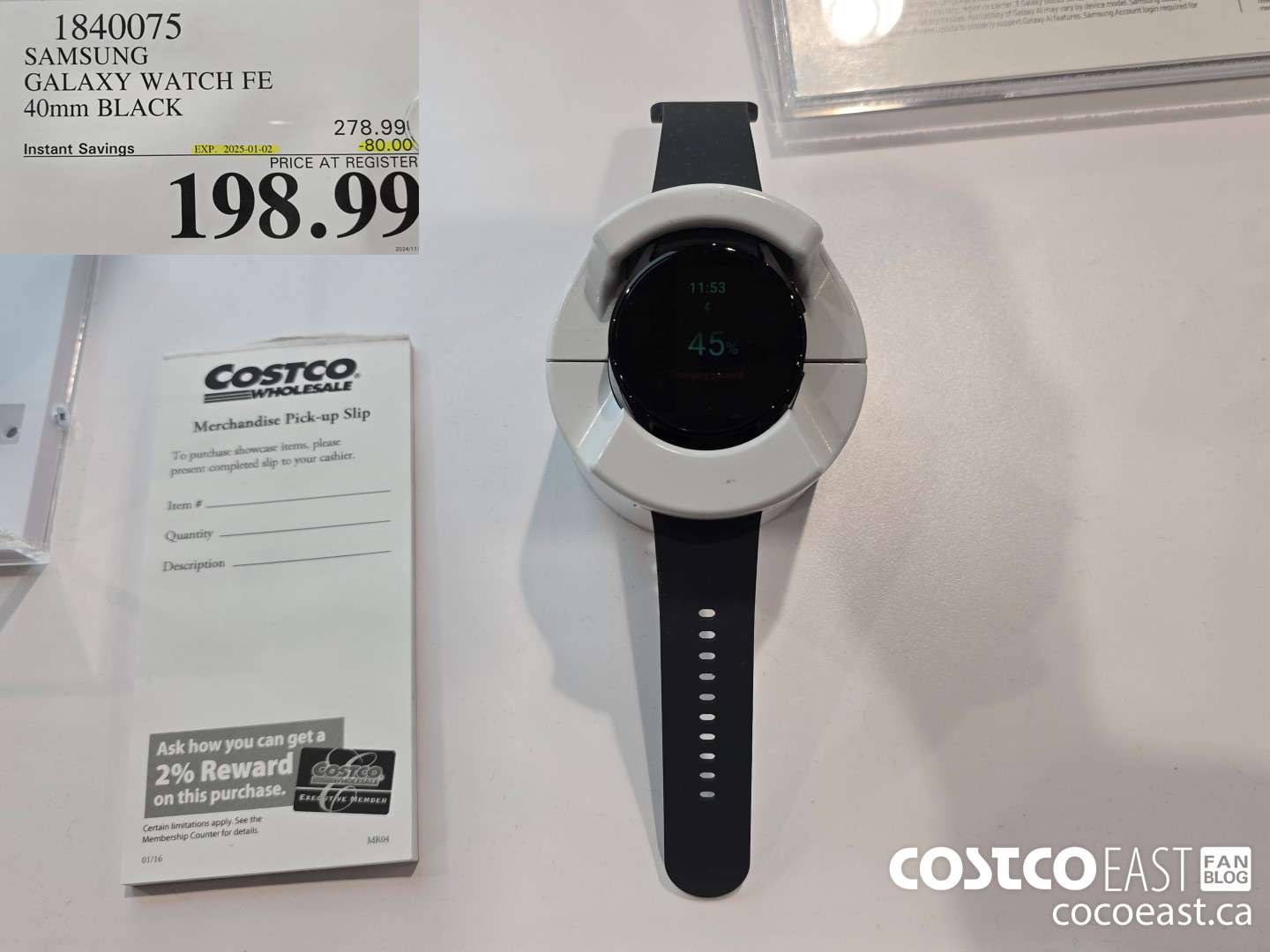 1840075 SAMSUNG GALAXY WATCH FE 40mm Black ($80.00 INSTANT SAVINGS EXPIRES ON 2025-01-02) $198.99