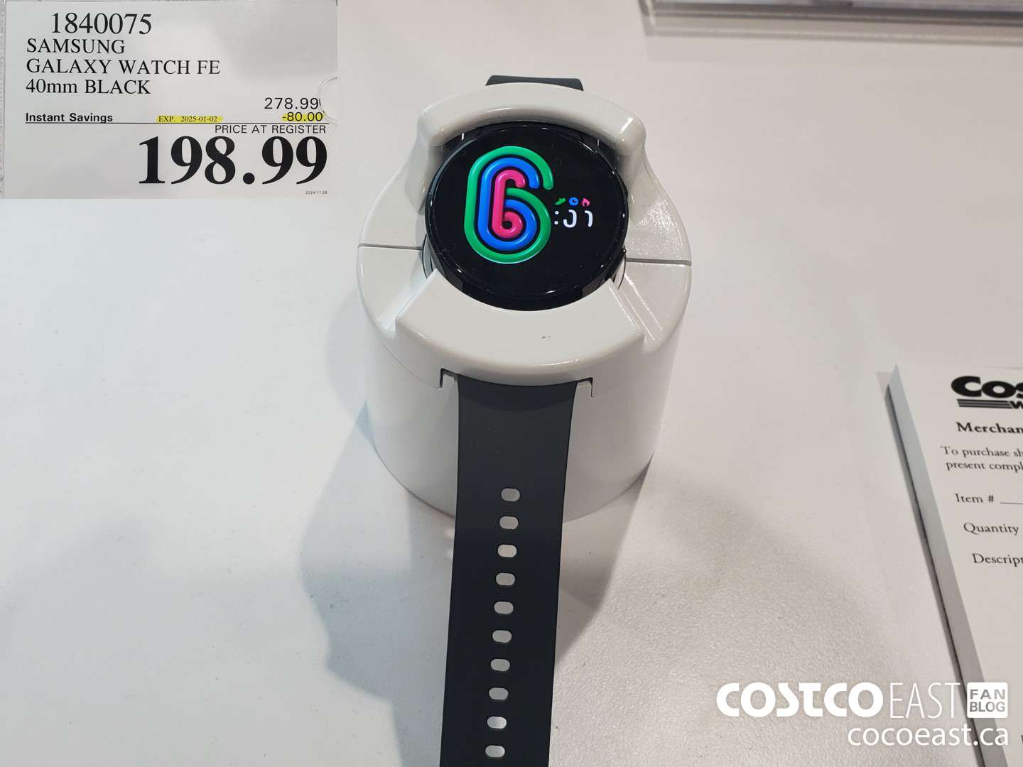 1840075 SAMSUNG GALAXY WATCH FE 40mm Black ($80.00 INSTANT SAVINGS EXPIRES ON 2025-01-02) $198.99