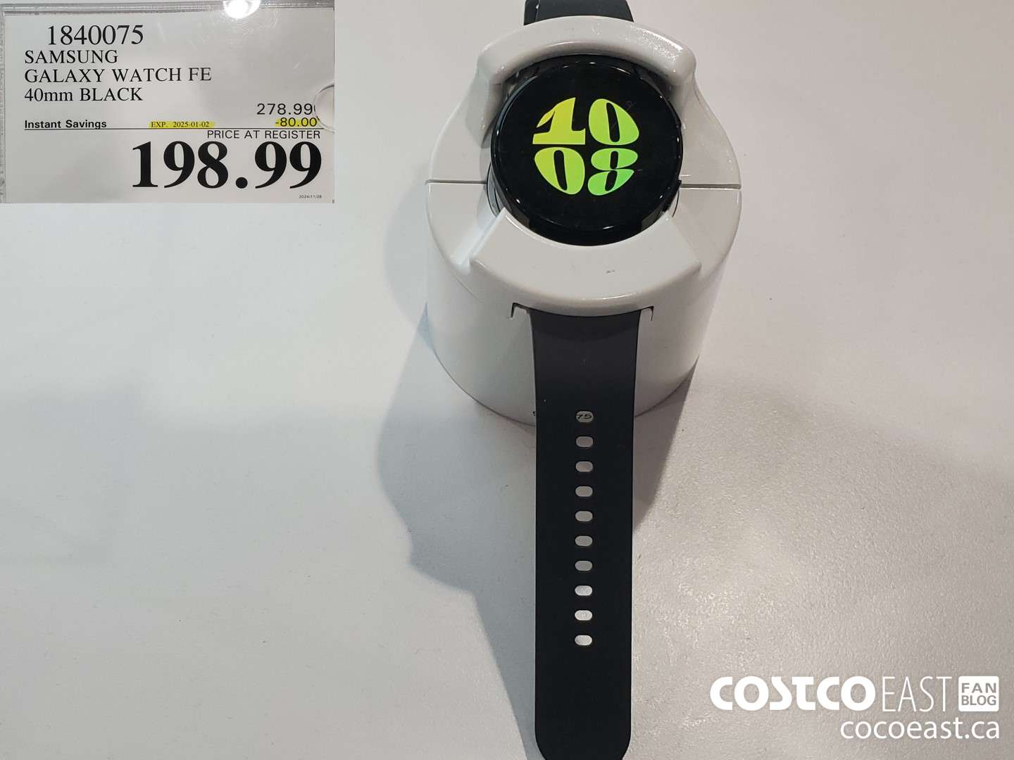 1840075 SAMSUNG GALAXY WATCH FE 40mm Black ($80.00 INSTANT SAVINGS EXPIRES ON 2025-01-02) $198.99
