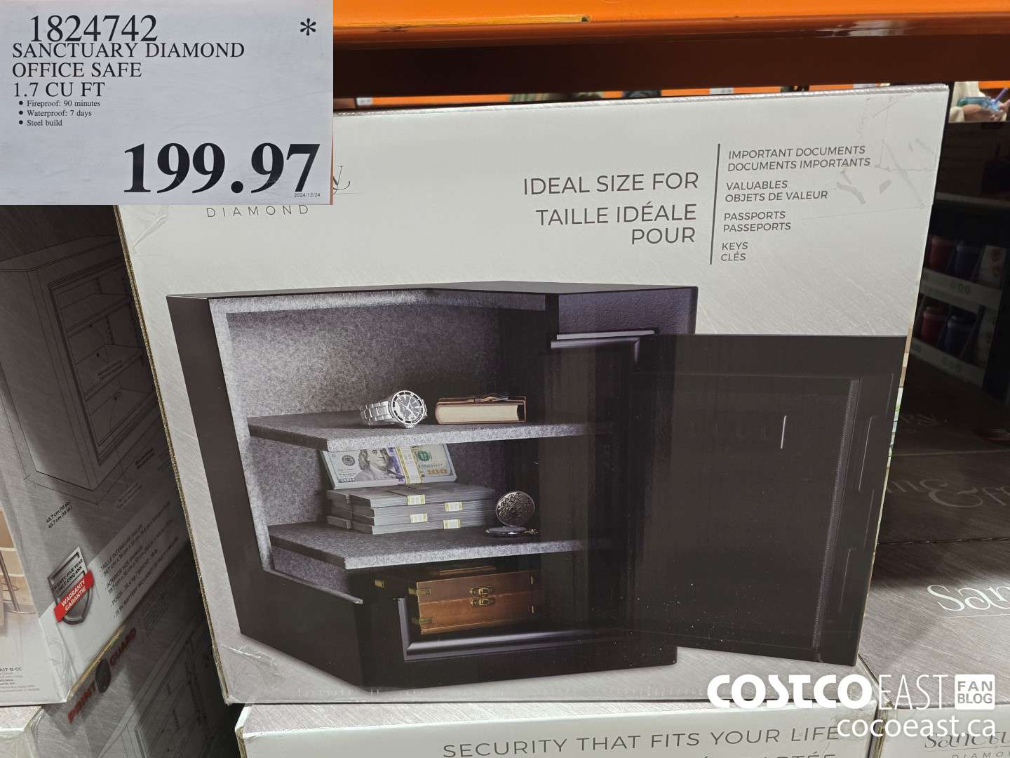 1824742 SANCTUARY DIAMOND OFFICE SAFE 1.7 CU FT $199.97