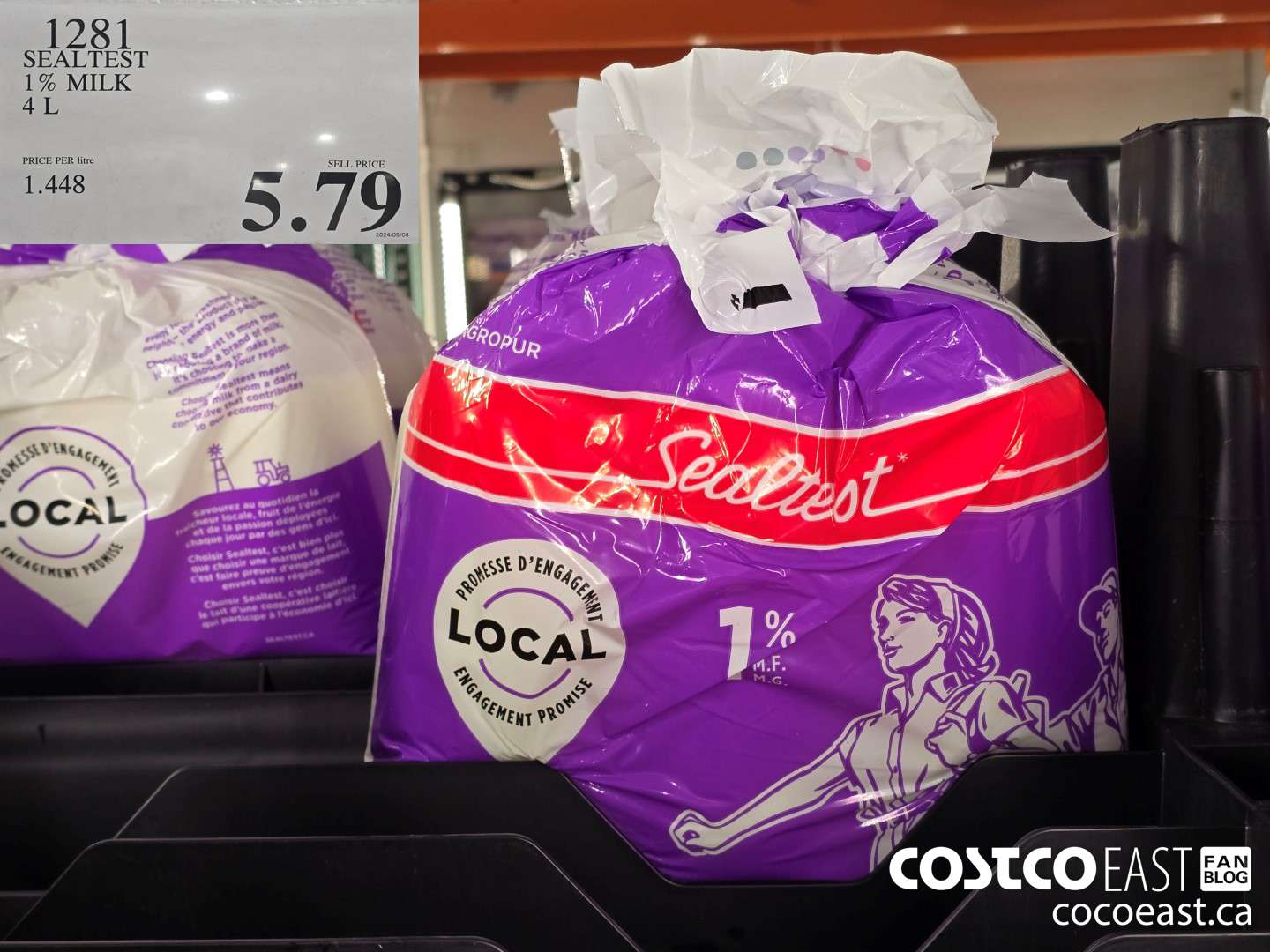 1281 SEALTEST 1% MILK 4L $5.79