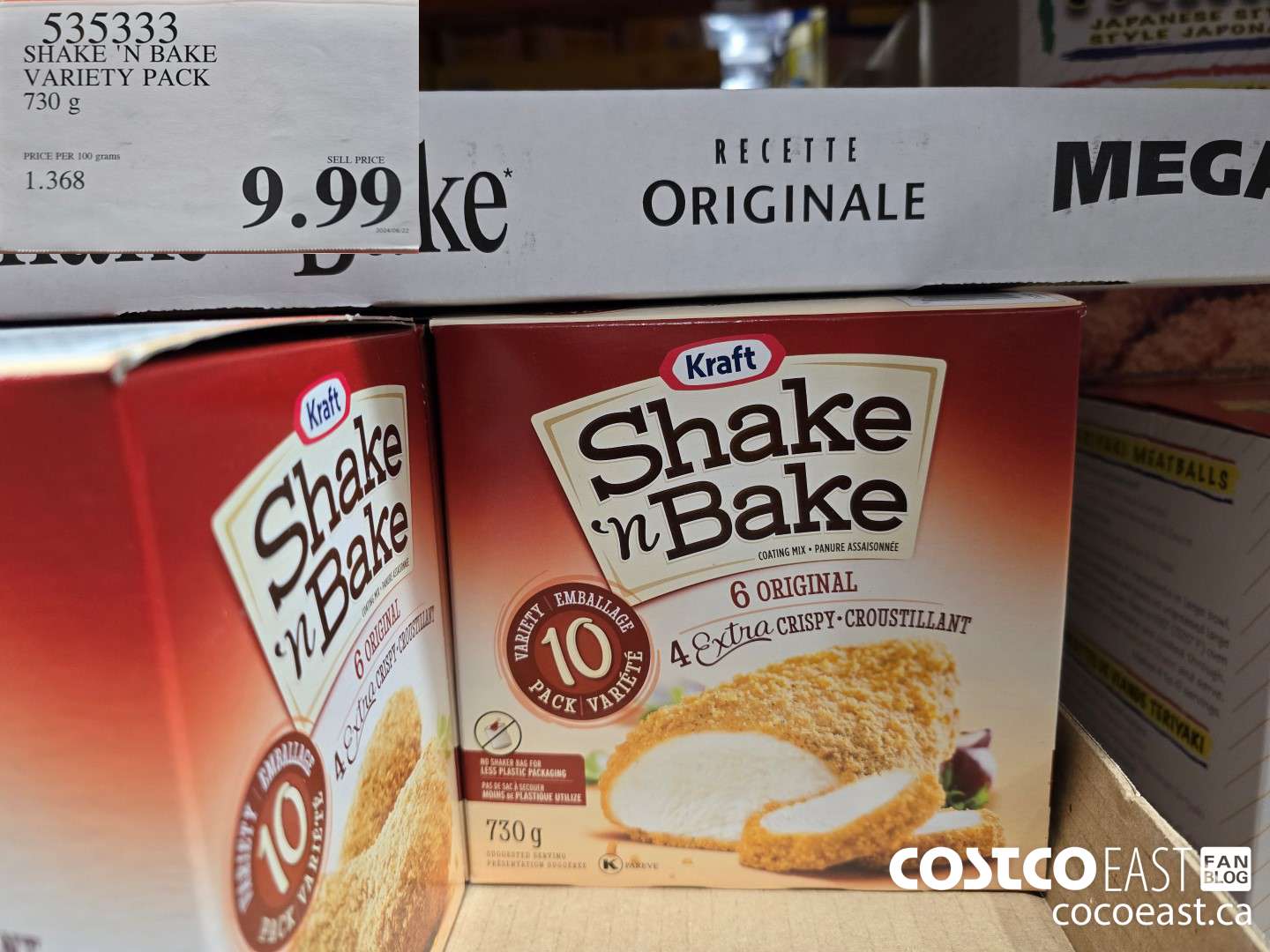 535333 SHAKE N BAKE VARIETY PACK 730 G $9.99