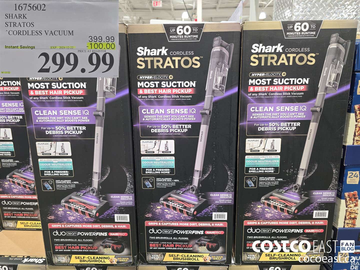 1675602 SHARK STRATOS CORDLESS STICK VACUUM ($100.00 INSTANT SAVINGS EXPIRES ON 2024-12-22) $299.99