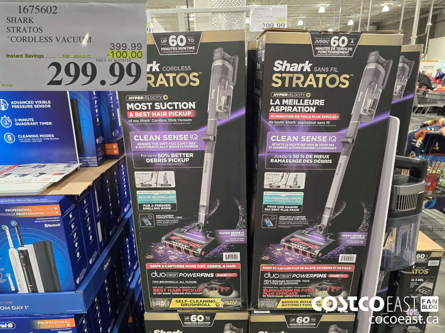 1675602 SHARK STRATOS CORDLESS STICK VACUUM ($100.00 INSTANT SAVINGS EXPIRES ON 2024-12-22) $299.99