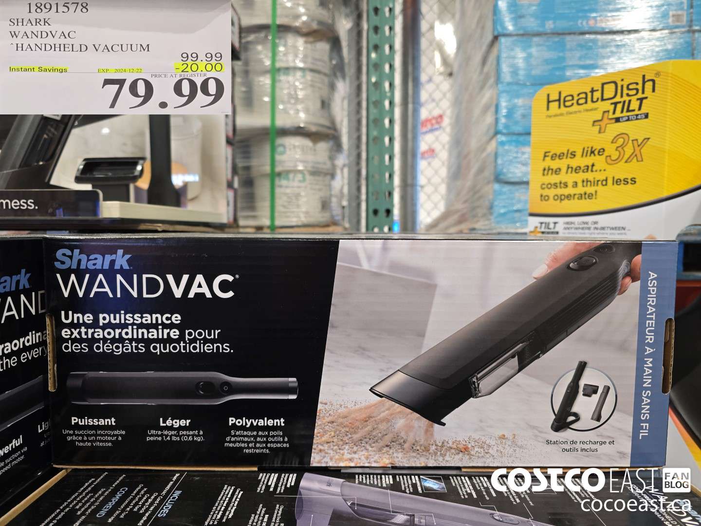 1891578 SHARK WANDVAC HANDHELD VACUUM ($20.00 INSTANT SAVINGS EXPIRES ON 2024-12-22) $79.99