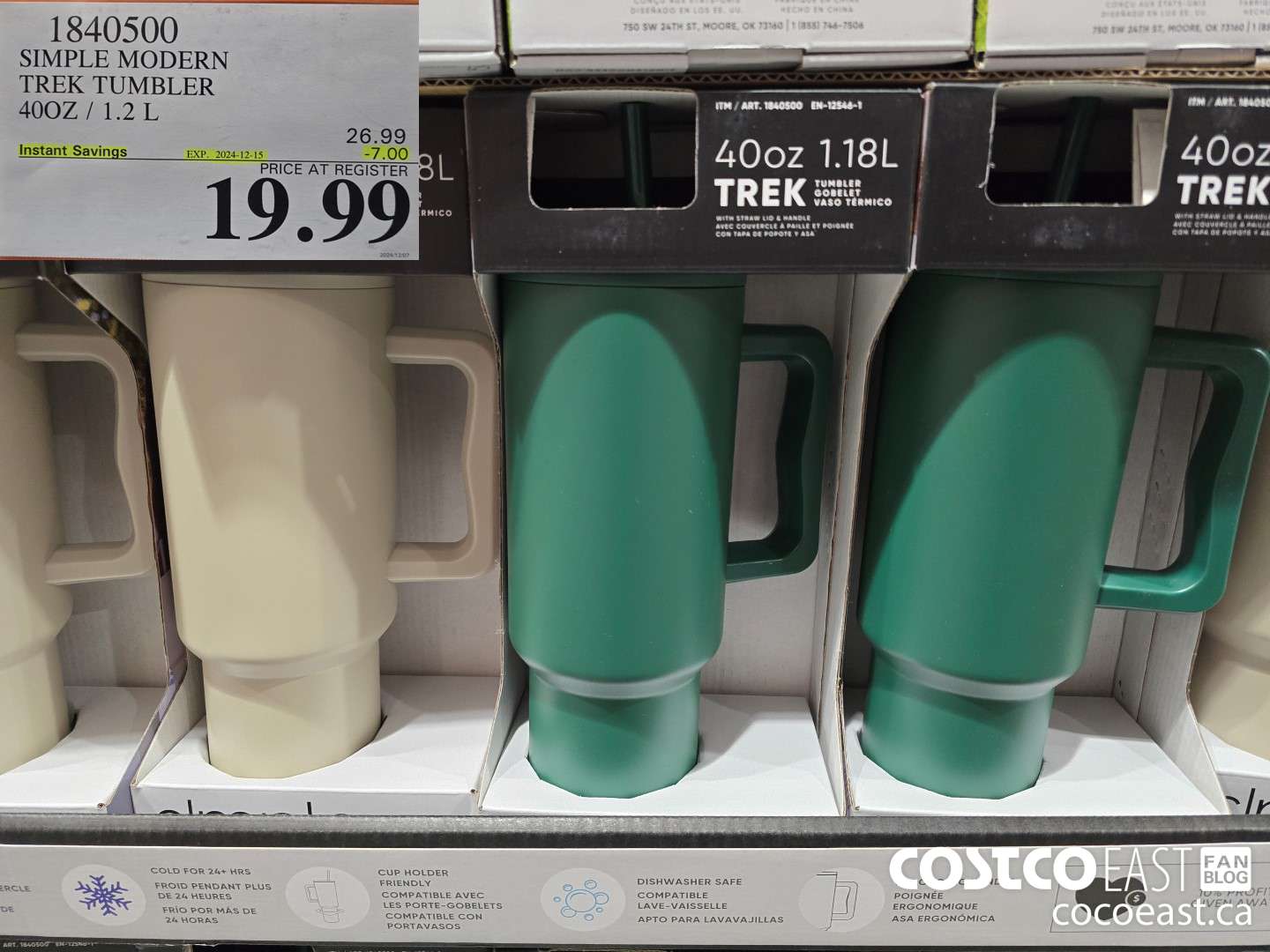 1840500 SIMPLE MODERN TREK TUMBLER 40Z / 1.2L ($7.00 INSTANT SAVINGS EXPIRES ON 2024-12-15) $19.99