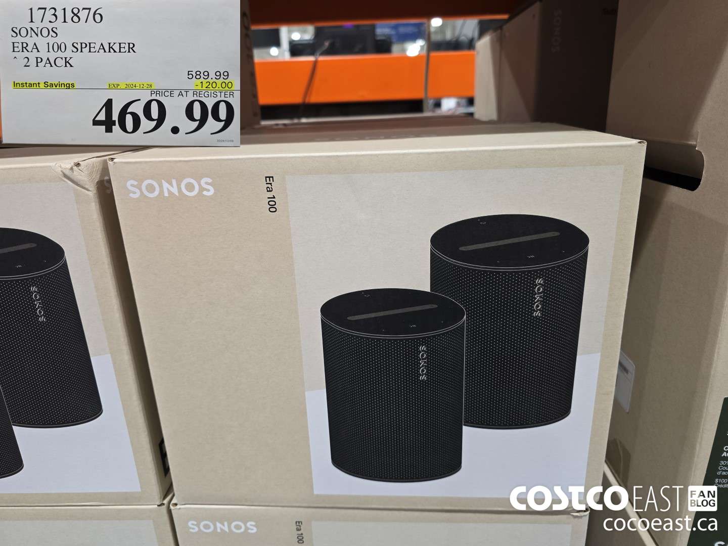 1731876 SONOS ERA 100 2 PACK ($120.00 INSTANT SAVINGS EXPIRES ON 2024-12-28) $469.99