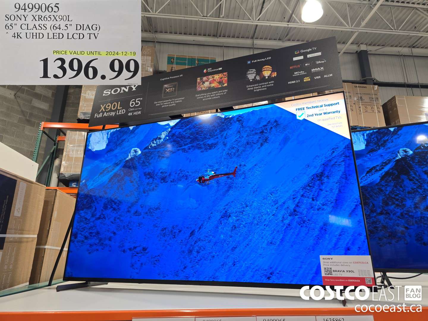 9499065 SONY XR65X90L 65