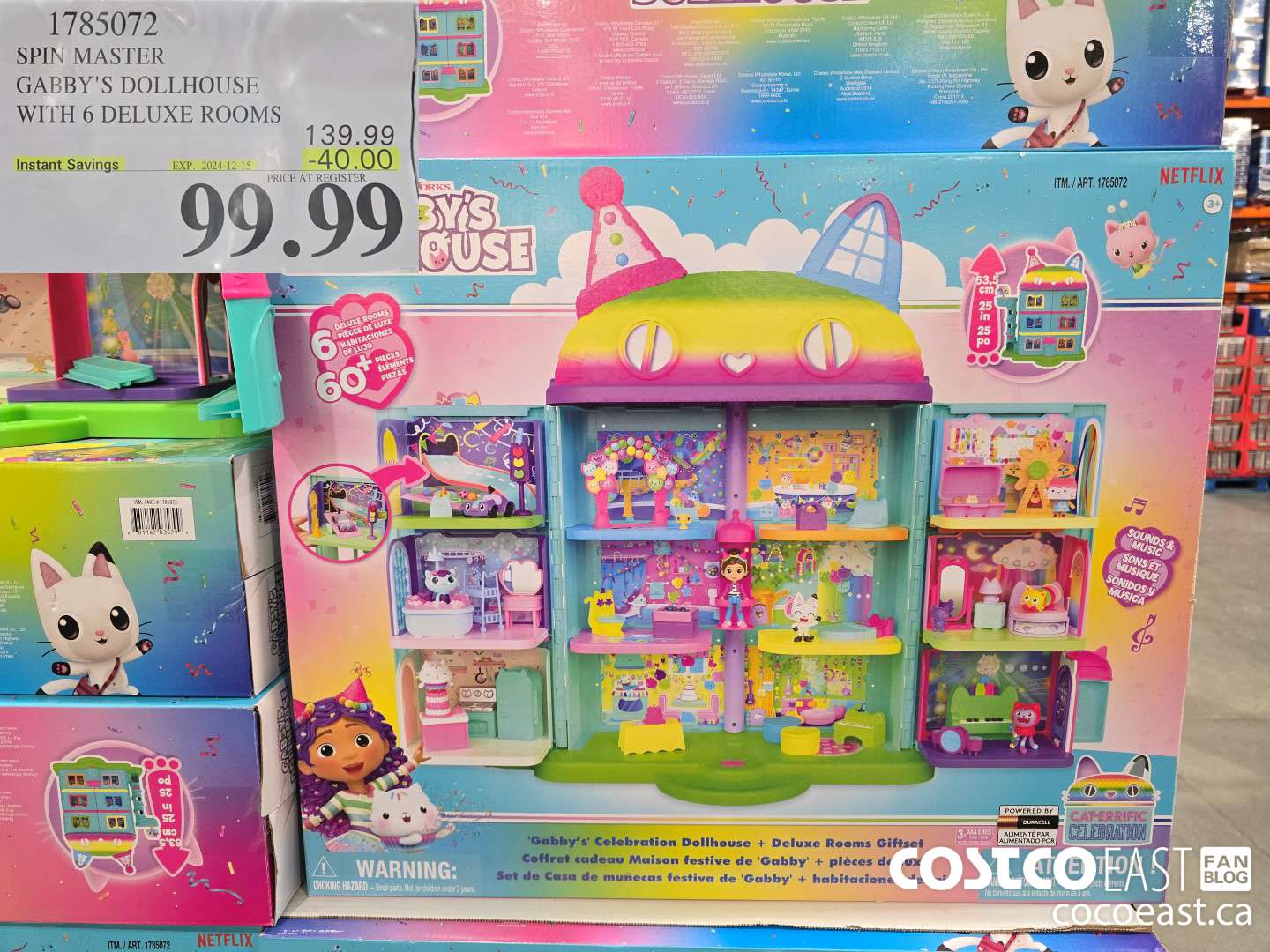 1785072 SPIN MASTER GABBY'S DOLLHOUSE WITH 6 DELUXE ROOMS ($40.00 INSTANT SAVINGS EXPIRES ON 2024-12-15) $99.99