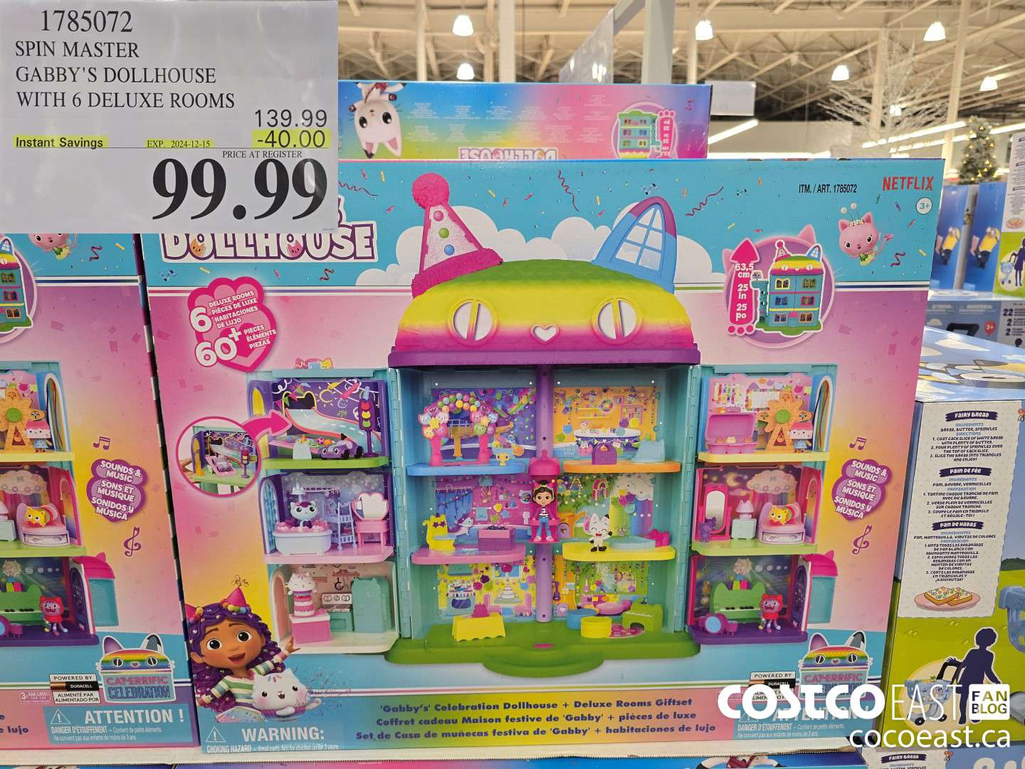 1785072 SPIN MASTER GABBY'S DOLLHOUSE WITH 6 DELUXE ROOMS ($40.00 INSTANT SAVINGS EXPIRES ON 2024-12-15) $99.99