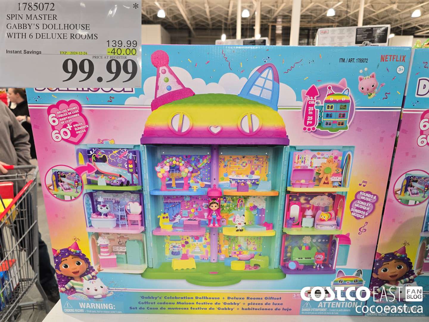 1785072 SPIN MASTER GABBY'S DOLLHOUSE WITH 6 DELUXE ROOMS ($40.00 INSTANT SAVINGS EXPIRES ON 2024-12-24) $99.99