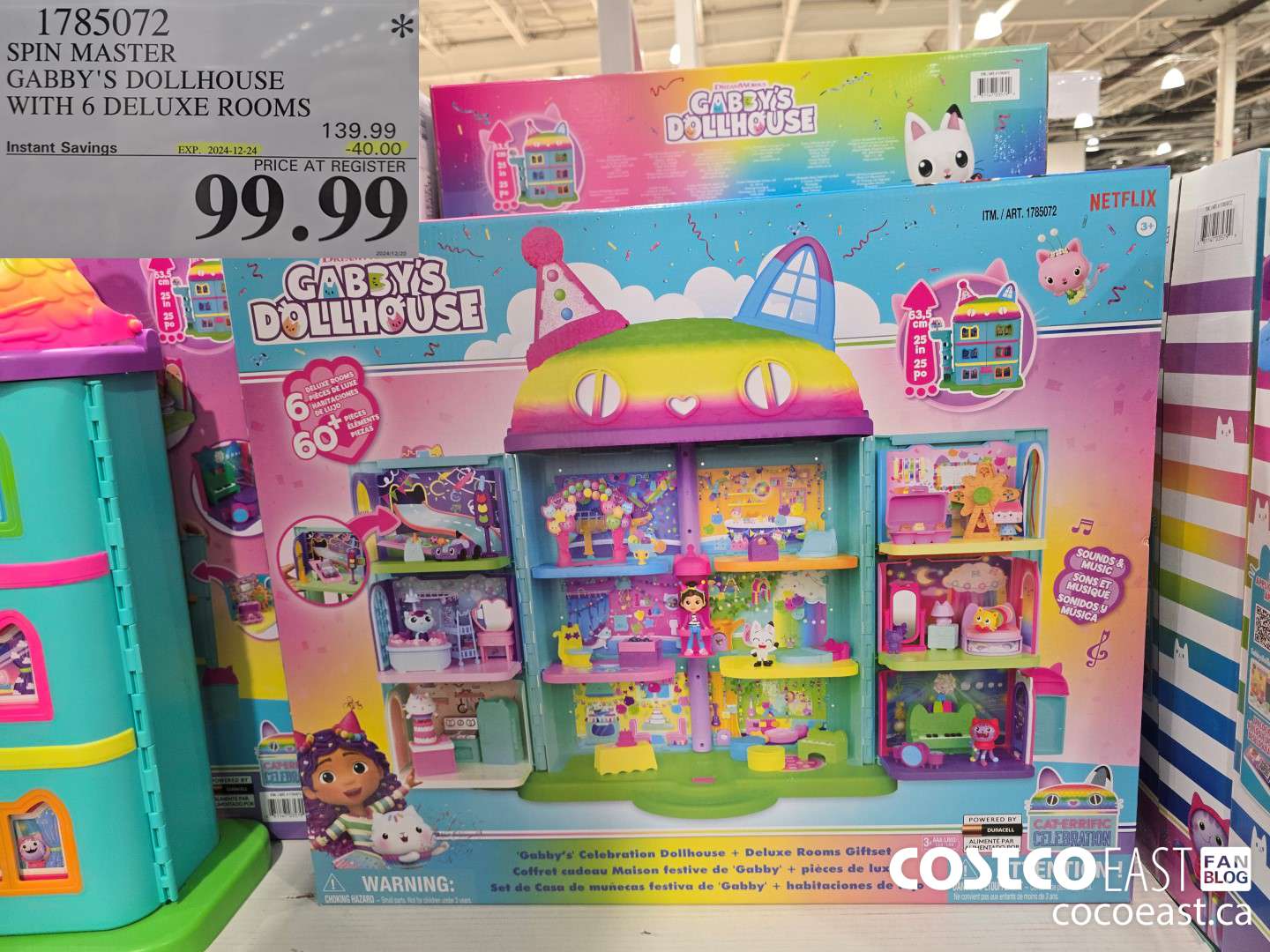 1785072 SPIN MASTER GABBY'S DOLLHOUSE WITH 6 DELUXE ROOMS ($40.00 INSTANT SAVINGS EXPIRES ON 2024-12-24) $99.99