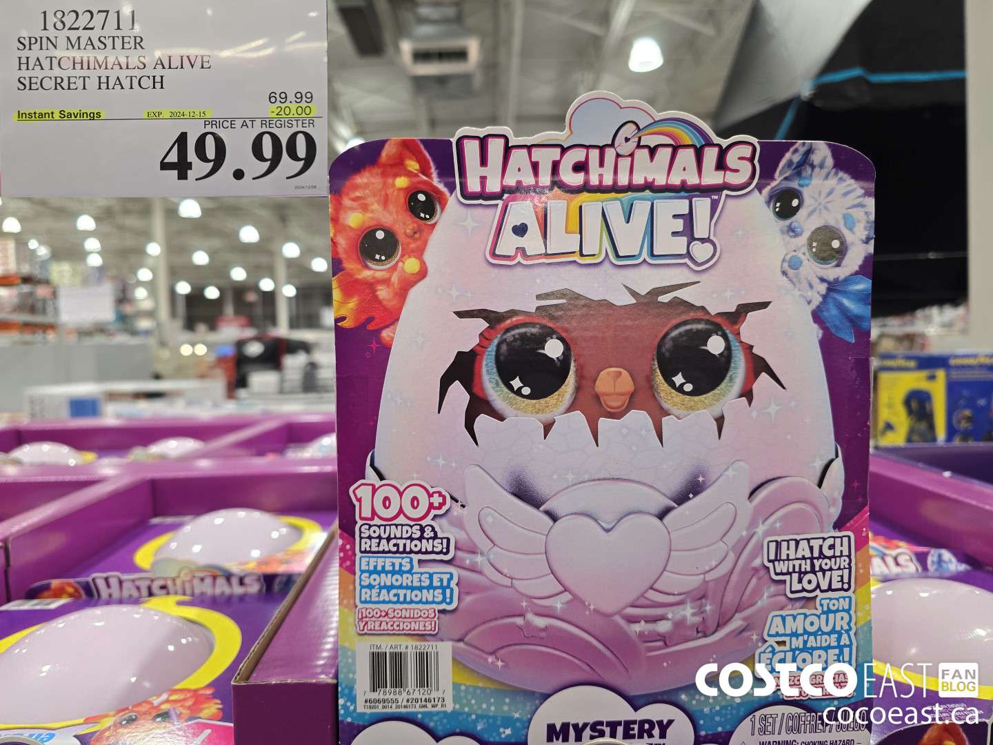1822711 SPIN MASTER HATCHIMALS ALIVE SECRET HATCH ($20.00 INSTANT SAVINGS EXPIRES ON 2024-12-15) $49.99