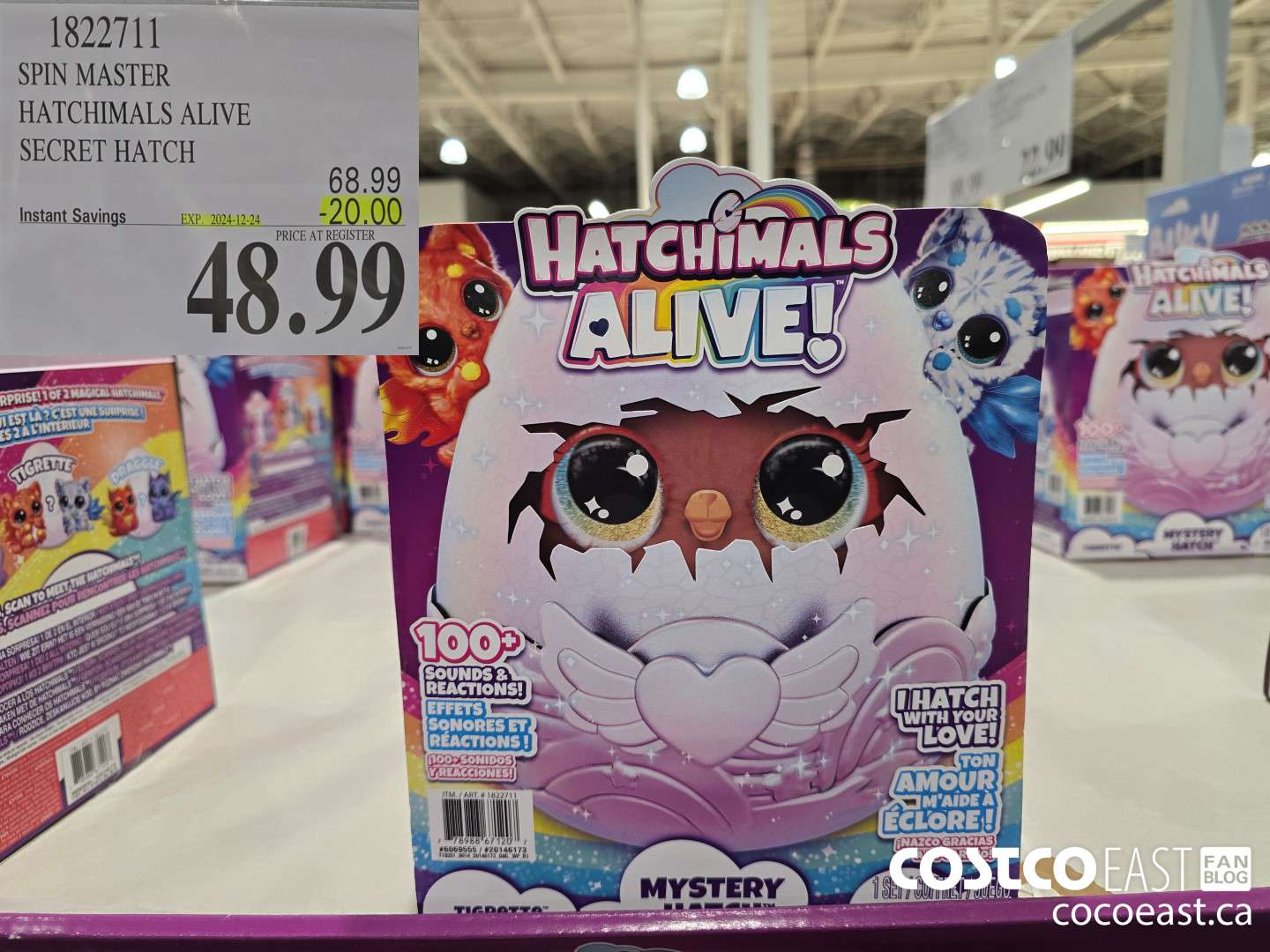 1822711 SPIN MASTER HATCHIMALS ALIVE SECRET HATCH ($20.00 INSTANT SAVINGS EXPIRES ON 2024-12-24) $48.99
