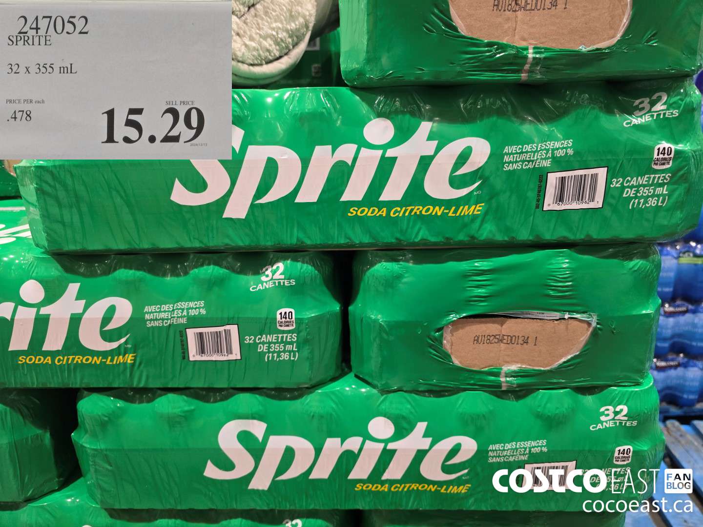 247052 SPRITE 32 X 355 mL $15.29