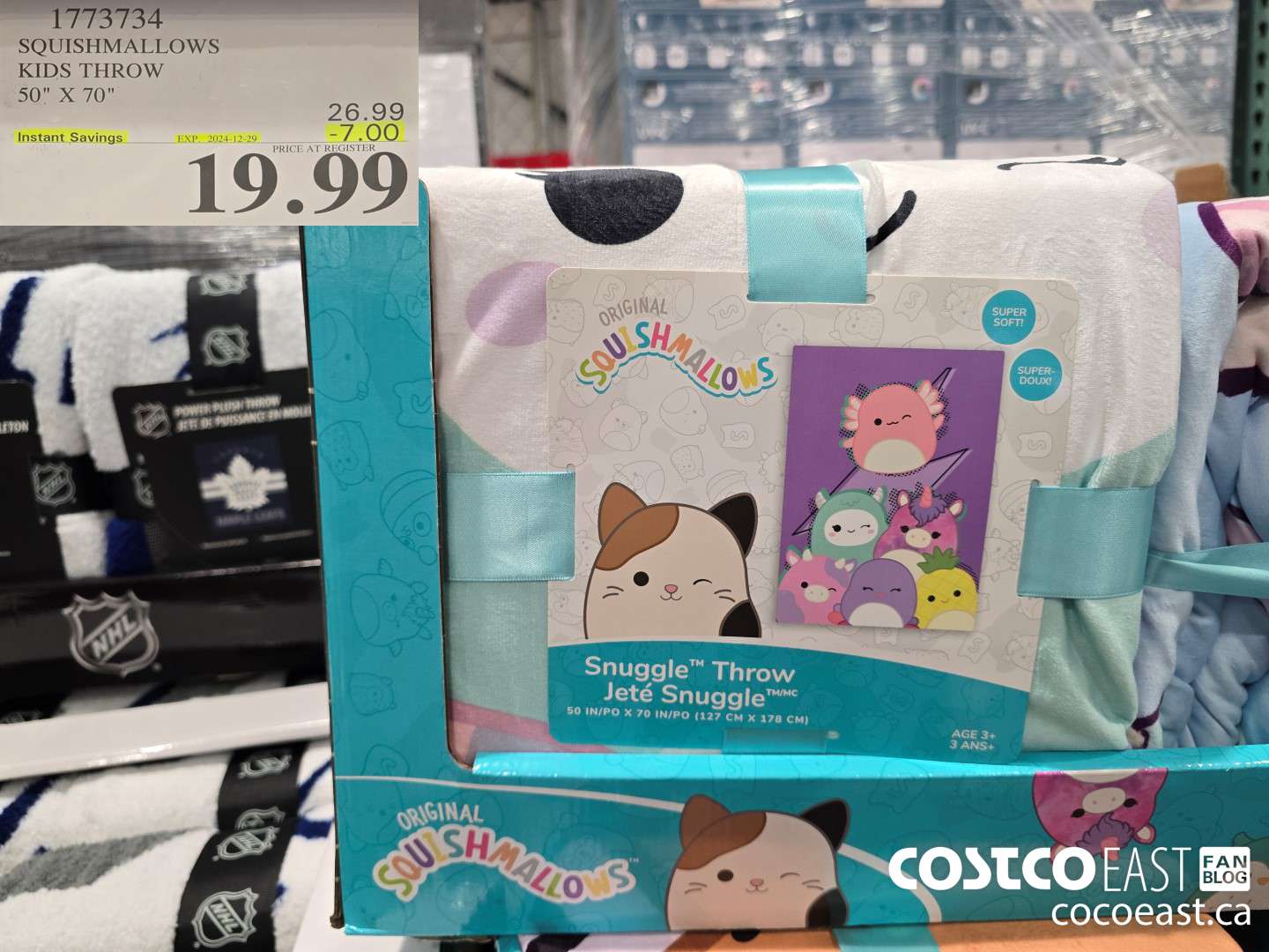 1773734 SQUISHMALLOWS KIDS THROW 50