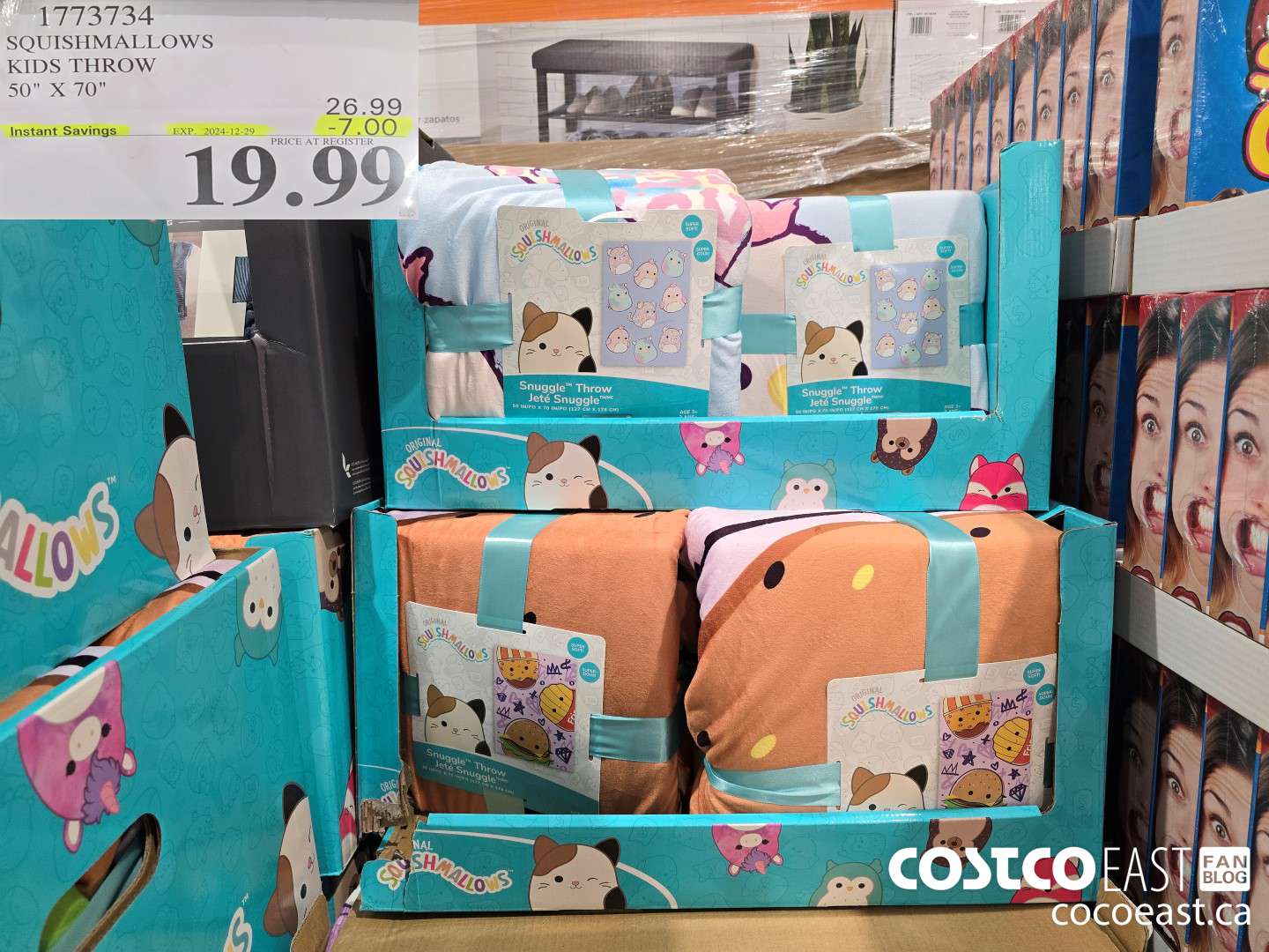 1773734 SQUISHMALLOWS KIDS THROW 50