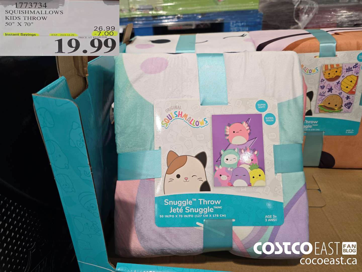 1773734 SQUISHMALLOWS KIDS THROW 50