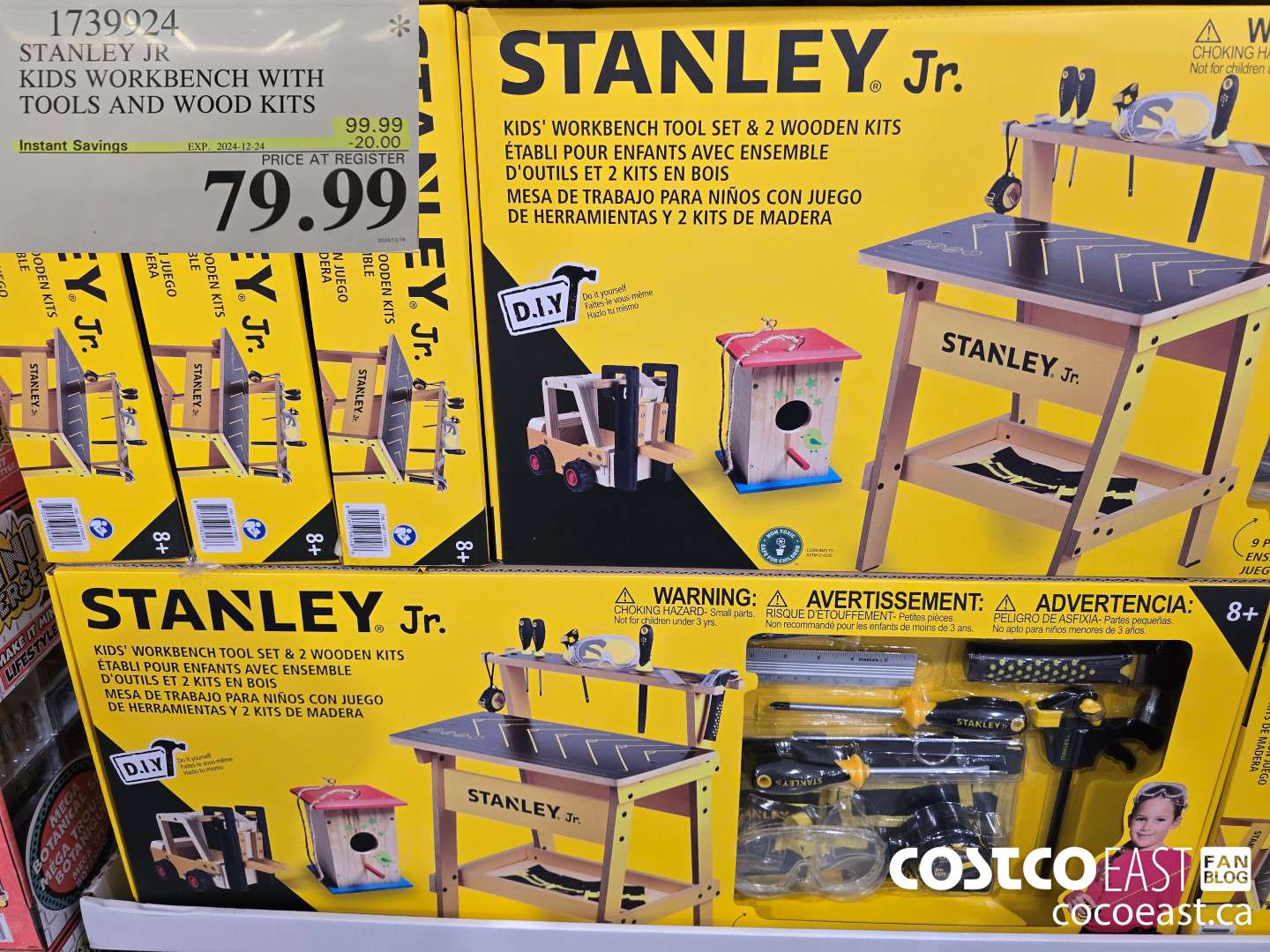 1739924 STANLEY JR KIDS WORKBENCH WITH TOOLS AND WOOD KITS ($20.00 INSTANT SAVINGS EXPIRES ON 2024-12-24) $79.99