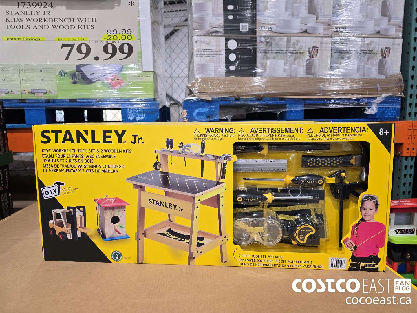 1739924 STANLEY JR KIDS WORKBENCH WITH TOOLS AND WOOD KITS ($20.00 INSTANT SAVINGS EXPIRES ON 2024-12-24) $79.99