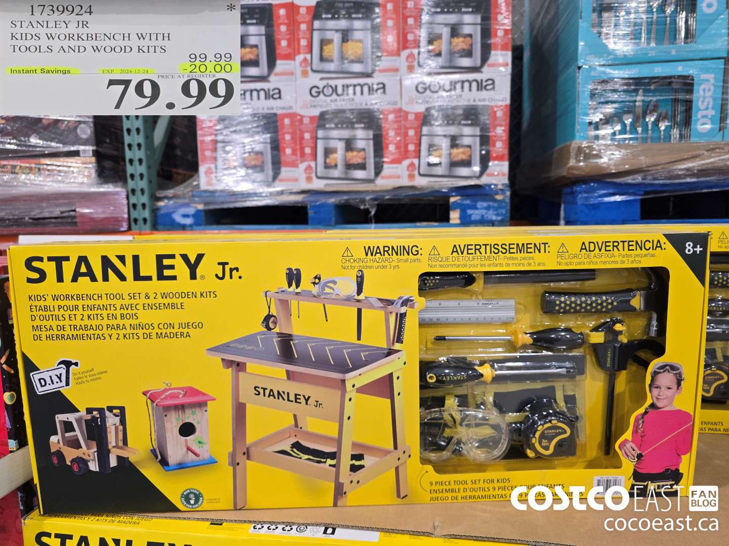 1739924 STANLEY JR KIDS WORKBENCH WITH TOOLS AND WOOD KITS ($20.00 INSTANT SAVINGS EXPIRES ON 2024-12-24) $79.99