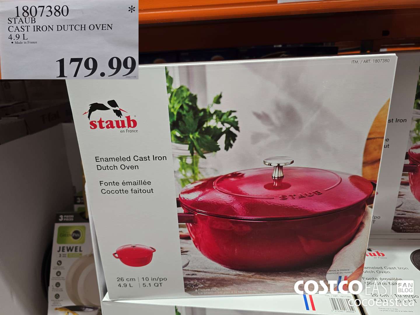 1807380 STAUB CAST IRON DUTCH OVEN 4.9 L $179.99