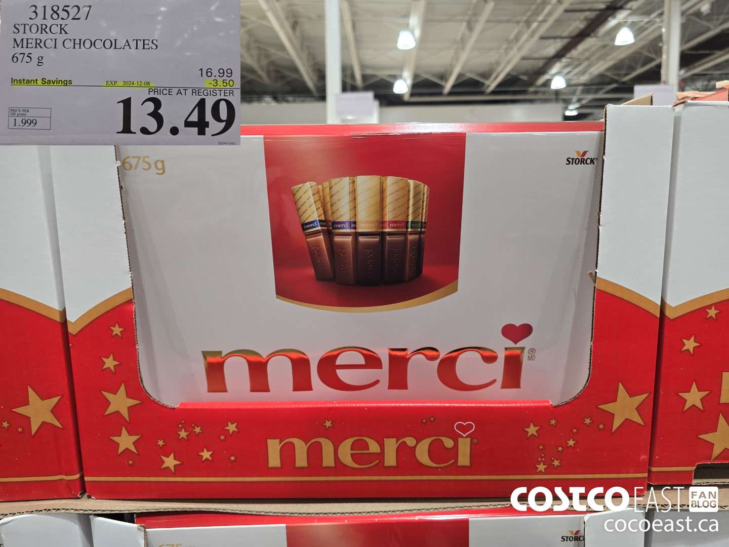 318527 STORCK MERCI CHOCOLATE 675G ($3.50 INSTANT SAVINGS EXPIRES ON 2024-12-08) $13.49