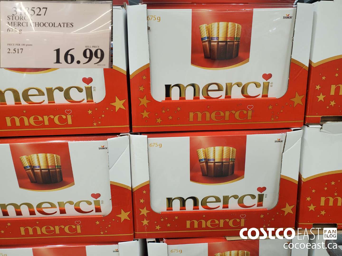 318527 STORCK MERCI CHOCOLATE 675G $16.99
