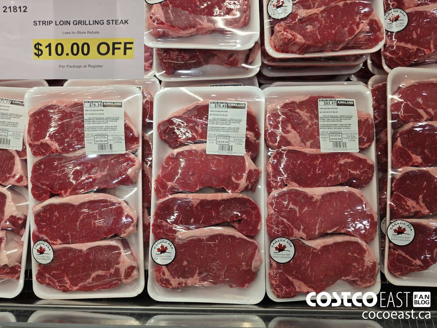 21812 STRIP LOIN GRILLING STEAK ($10.00 INSTANT SAVINGS)